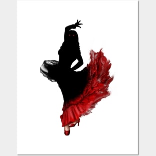 dancing tango witch Posters and Art